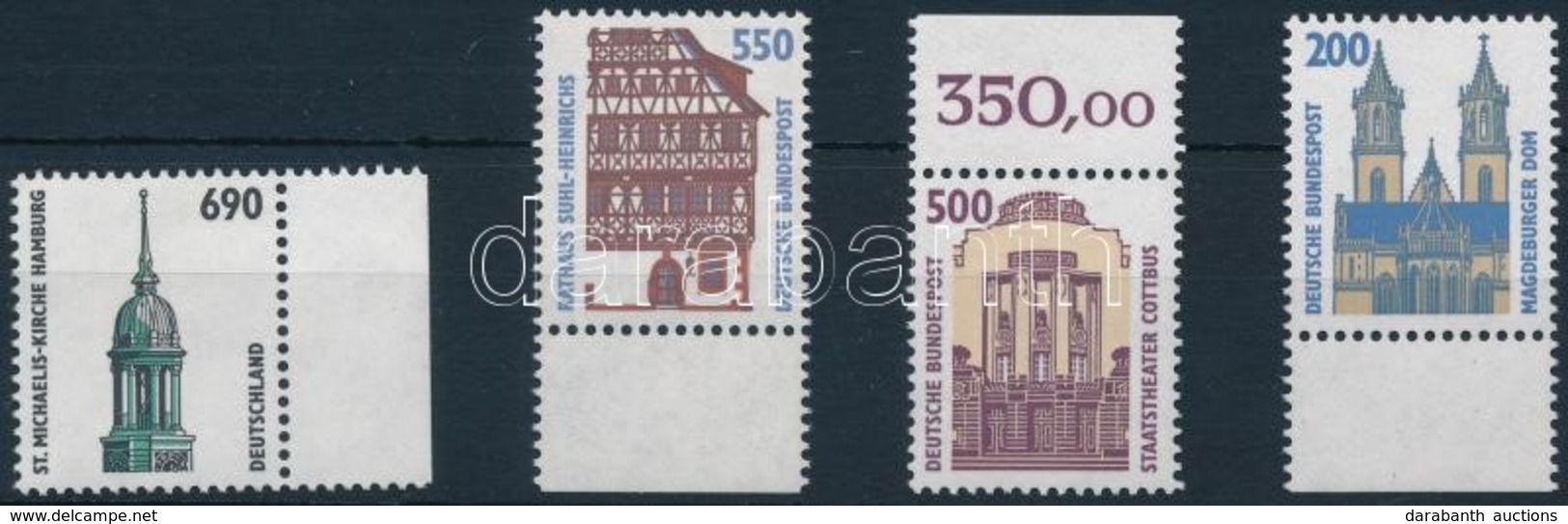 ** 1993 1993-1996 Látnivalók, épület 4 Kül. Bélyeg,
1993-1996 Building Stamp 4 Diff. Stamps - Sonstige & Ohne Zuordnung