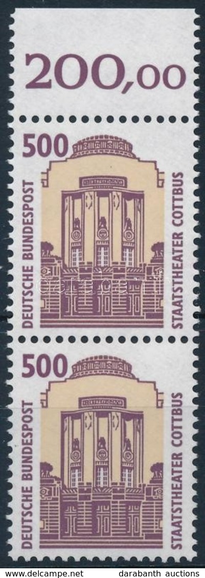 ** 1993 Látnivalók, épület ívszéli Pár,
Building Margin Pair 
Mi 1679 - Other & Unclassified