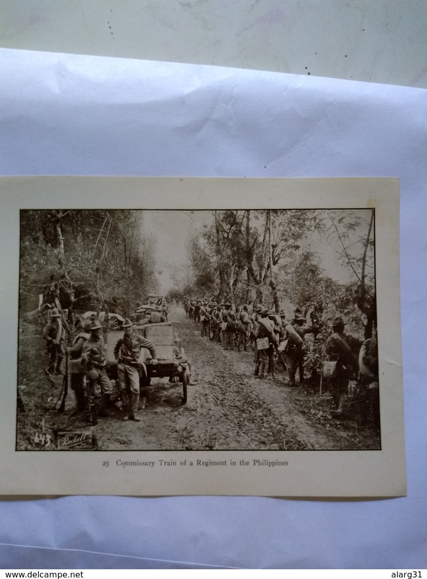 Usa 1912 Printed Photo War With Spain  In Filipinas.e 12 Reg Post Conmems For Best Protection.up To - War, Military