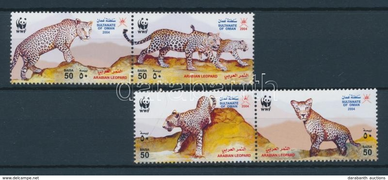 ** 2004 WWF: Arab Leopárd Sor + Kisív Mi 590-593 - Other & Unclassified