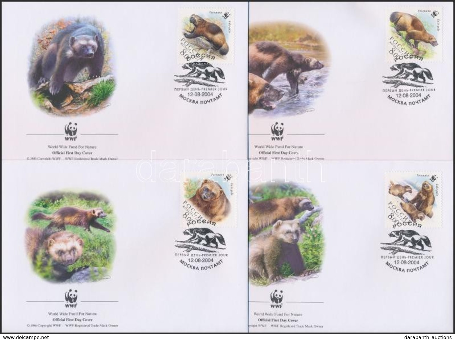 2004 WWF: Torkosborz Sor 4 Db FDC-n Mi 1198-1201 - Other & Unclassified