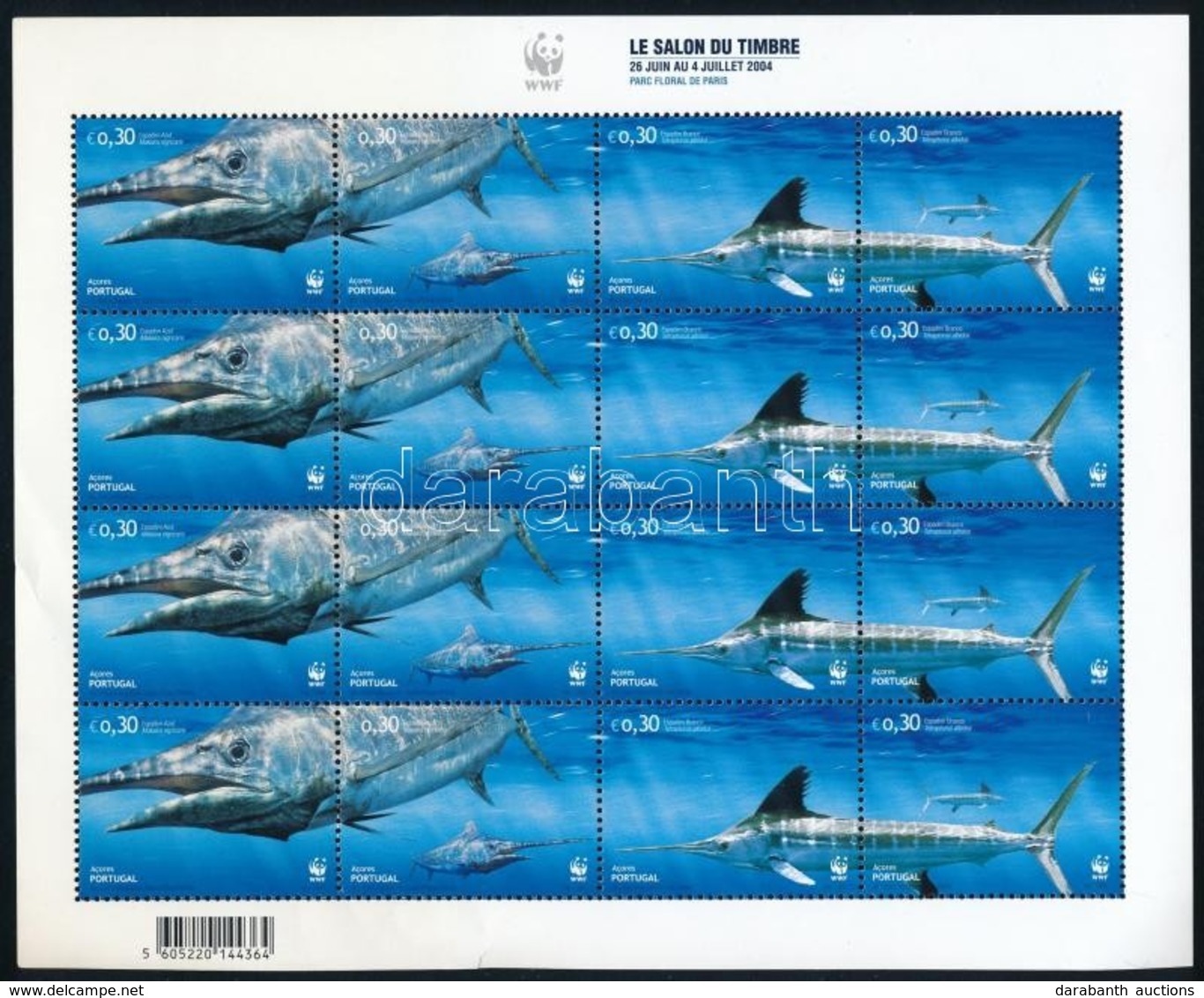 ** 2004 WWF: Kormos Nyársorrú Hal 4 Sort Tartalmazó Kisív Mi 502-505 - Other & Unclassified