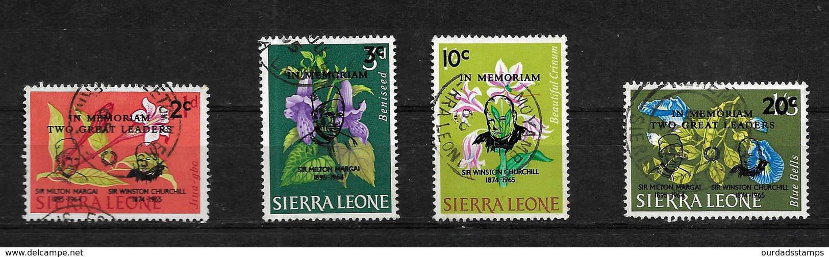 Sierra Leone, 1965 Margal And Churchill Commemoration  Selection (7409) - Sierra Leone (1961-...)