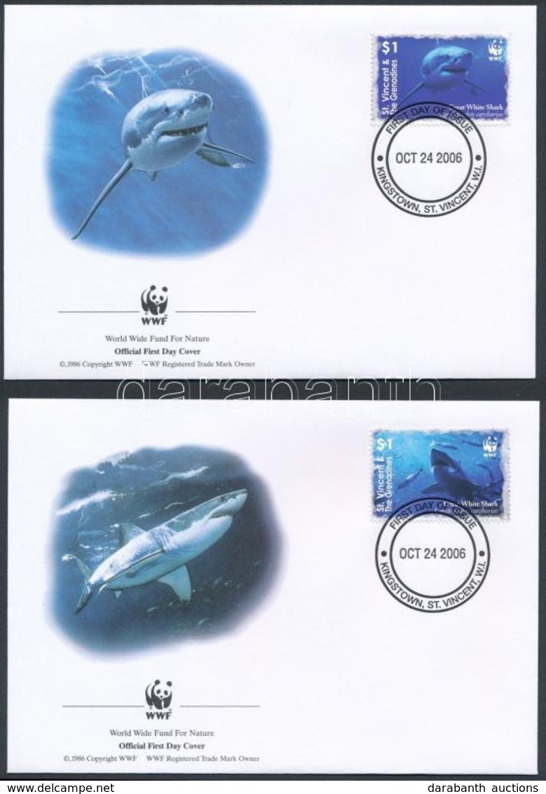 2006 WWF: Fehér Cápa Sor 4 Db FDC-n Mi 6282-6285 - Otros & Sin Clasificación