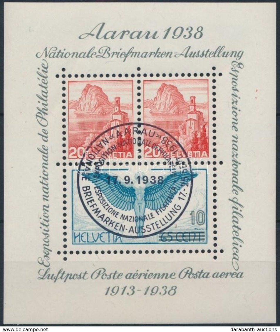 O 1938 Bélyegkiállítás Blokk,
Stamp Exhibition Block
Mi 4 - Otros & Sin Clasificación