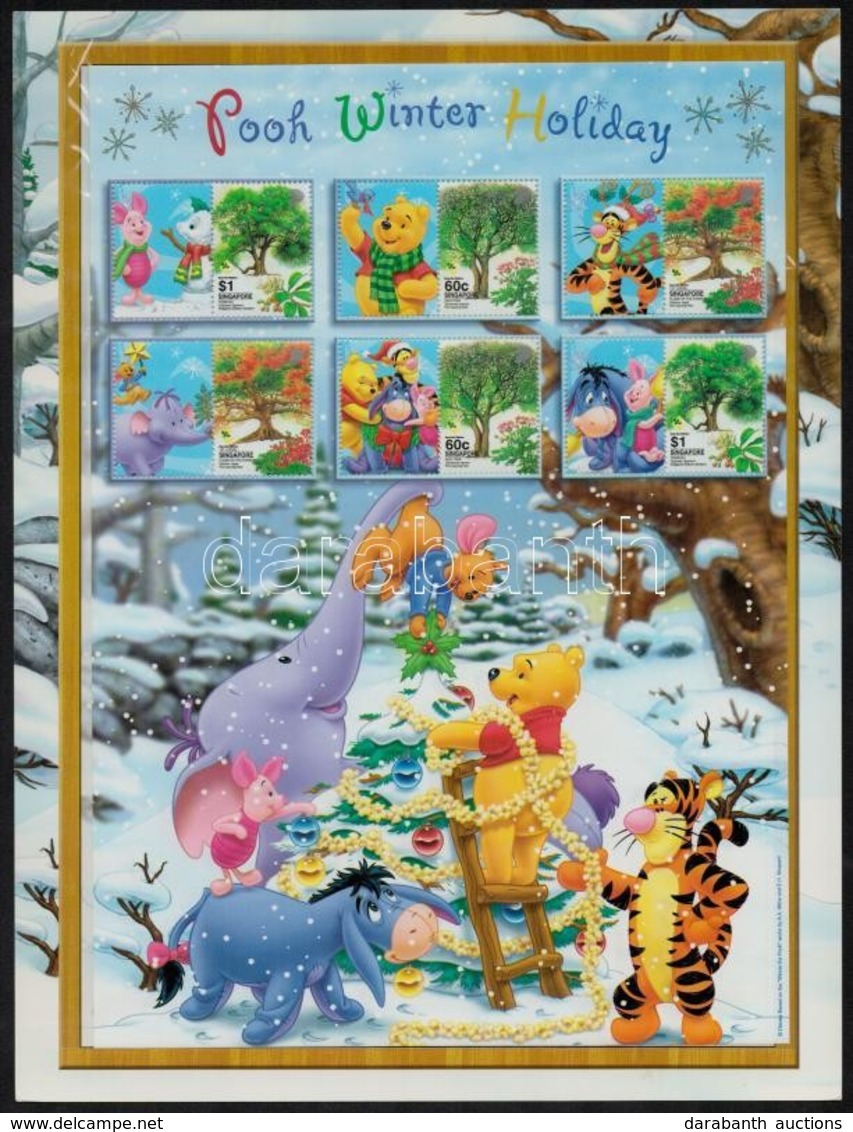 ** 2006 Disney Karácsony 2 Kisív (Micimackó és Mickey Mouse),
Disney Christmas 2 Minisheets (Winnie-the-Pooh And Mickey  - Sonstige & Ohne Zuordnung