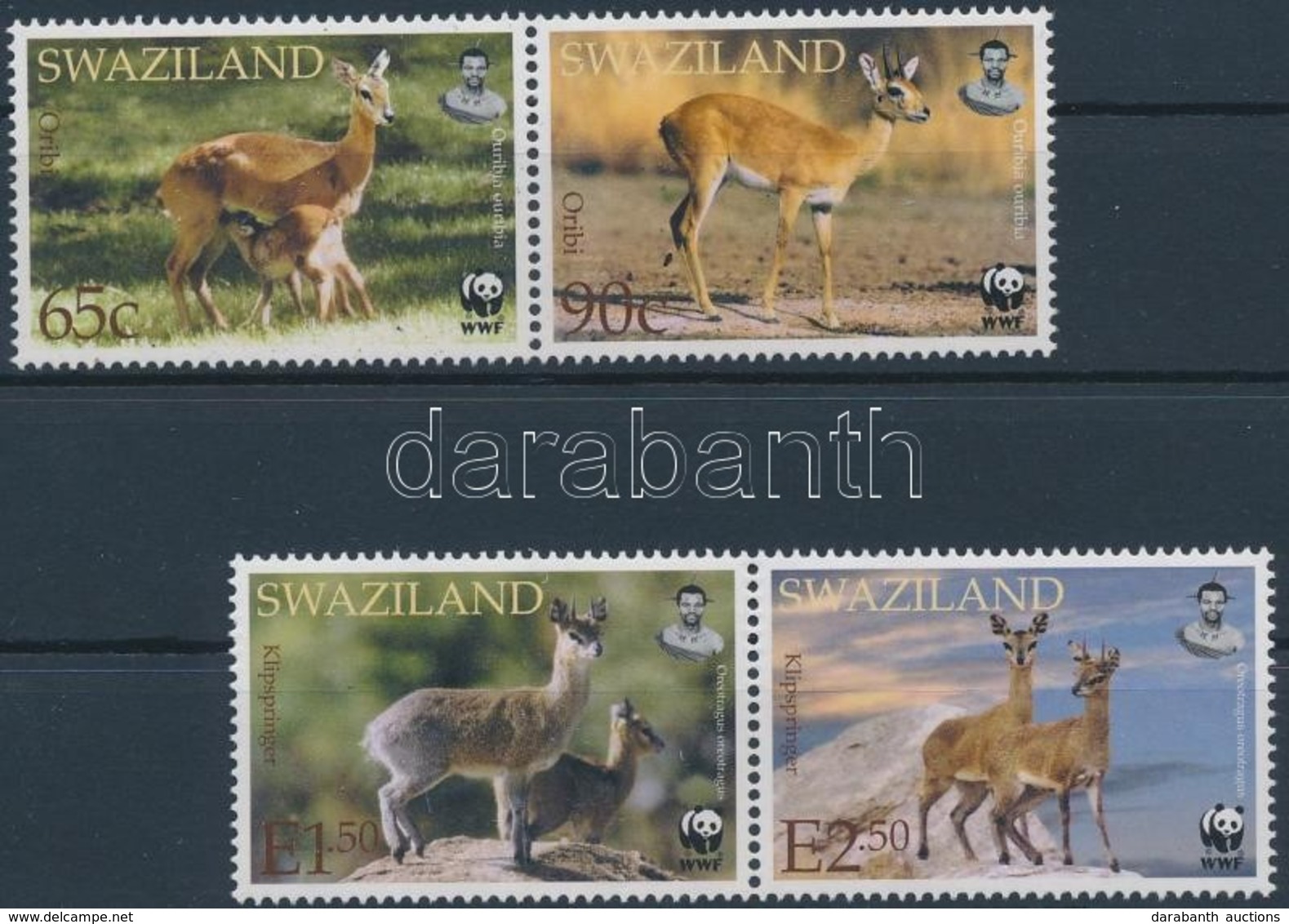 ** 2001 WWF Antilop 2 Pár + 4 FDC Mi 702-705 - Other & Unclassified