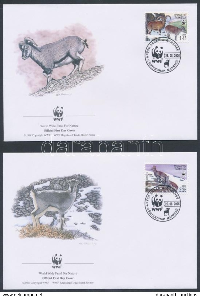 2005 WWF Kék Juh Sor 4 Db FDC-n Mi 392-395 A - Sonstige & Ohne Zuordnung