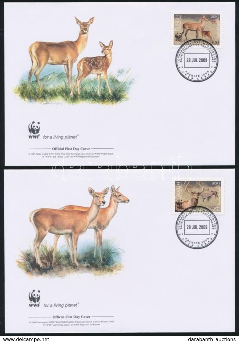 2009 WWF: Szarvasok Sor 4 Db FDC-n Mi 527-530 A - Otros & Sin Clasificación