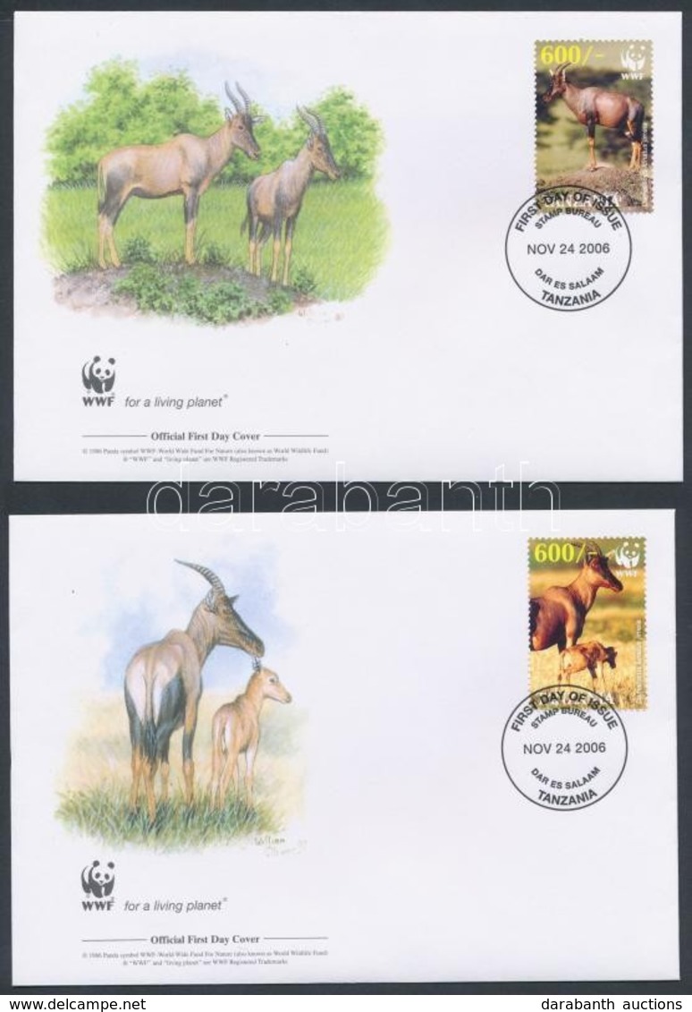 2006 WWF Antilop Sor 4 Db FDC-n Mi 4433-4436 - Other & Unclassified