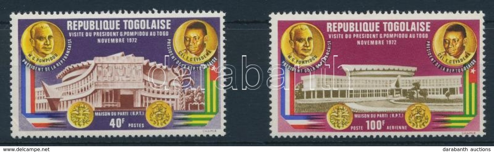 ** 1972 Pompidou Francia Elnök Látogatása Sor,
French President Pompidou's Visit Set
Mi 951 A - 952 A - Sonstige & Ohne Zuordnung