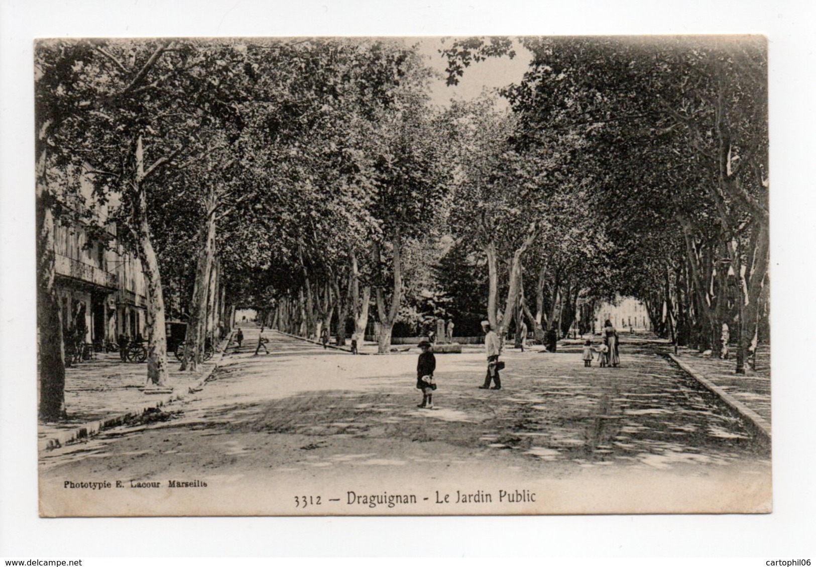 - CPA DRAGUIGNAN (83) - Le Jardin Public - Photo Lacour 3312 - - Draguignan
