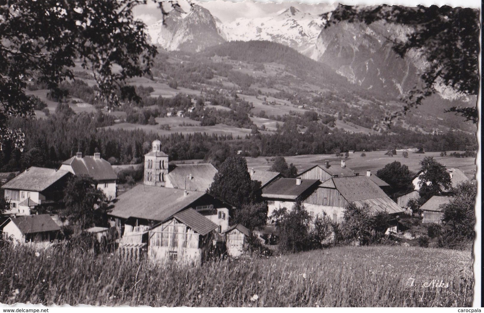 Carte Vers 1950 MORILLON / VUE GENERALE EN DIRECTION DE SAMOENS - Autres & Non Classés