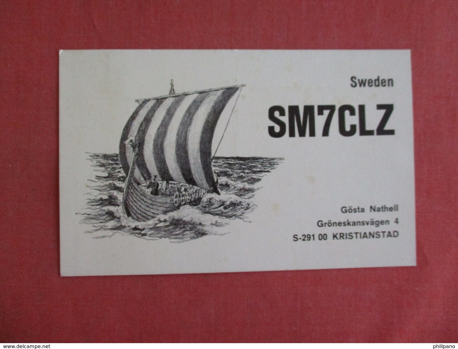 Gosta Nathell  Ham   Radio- Sweden    Ref 3131 - Suède