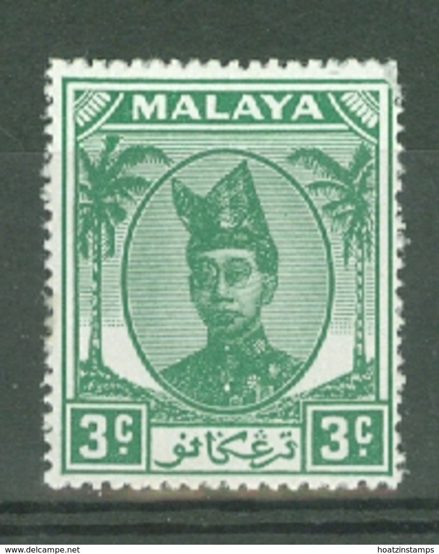 Malaya - Trengganu: 1949/55   Sultan Ismail     SG69   3c   MH - Trengganu