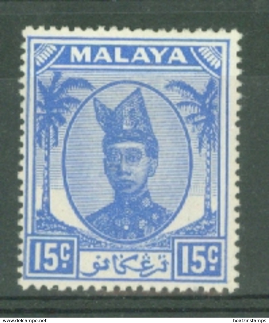 Malaya - Trengganu: 1949/55   Sultan Ismail     SG77   15c     MH - Trengganu