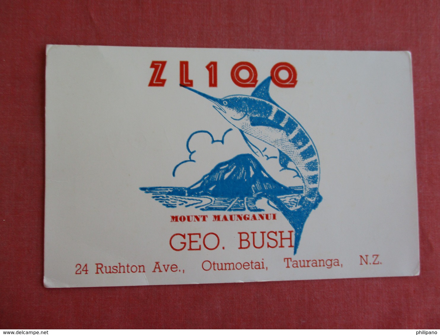 Geo. Bush Ham   Radio-  Tauranga  New Zealand  Ref 3131 - Nouvelle-Zélande