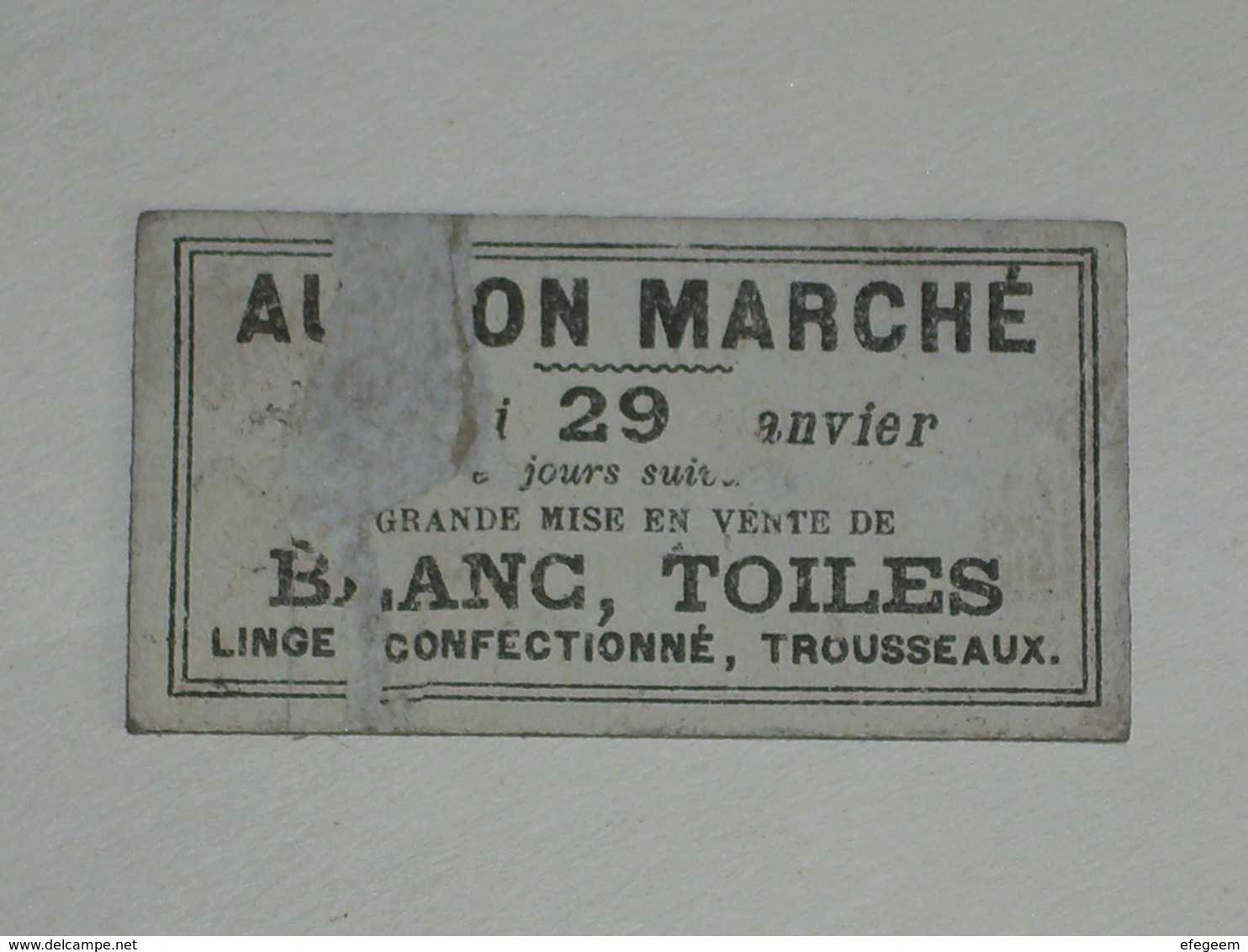 Ancien Ticket Omnibus " V ". Compagnie Générale Des Omnibus, Ticket Metro. - Europe