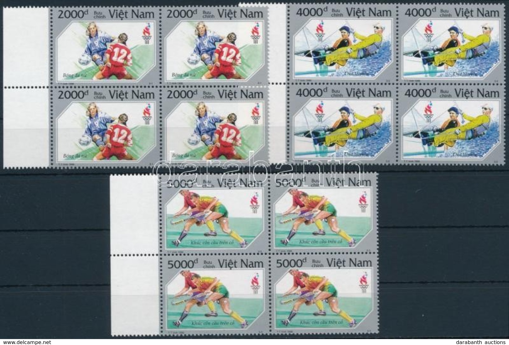 ** 1996 Nyári Olimpia Sor ívszéli Négyestömbökben Mi  2799-2801 - Other & Unclassified