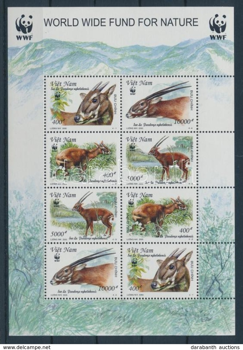 ** 2000 WWF Antilopok Kisív Mi 3063-3066 - Other & Unclassified