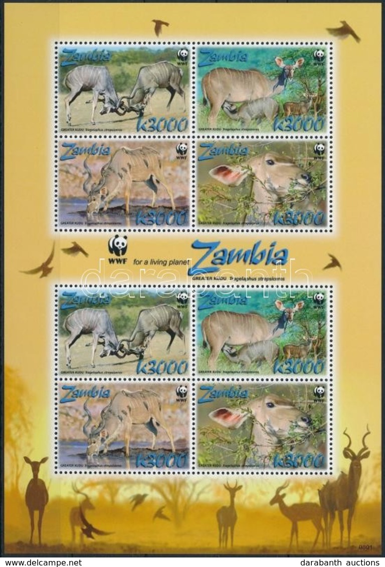 ** 2008 WWF: Nagy Kudu Kisív Mi 1606-1609 - Other & Unclassified