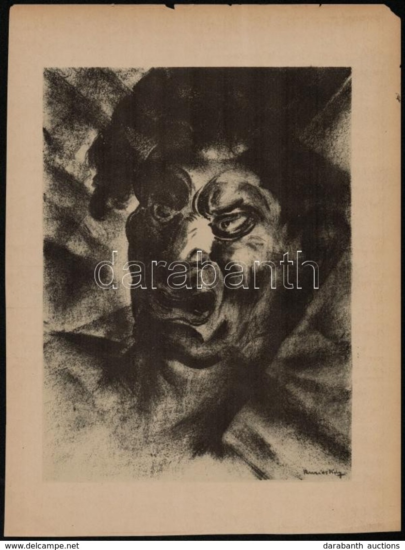 Ruzicskay György (1896-1993): Illusztráció A Szerelemkeresőből. Algrafia, Papír, Jelzett Az Algrafián, 31×23 Cm - Autres & Non Classés