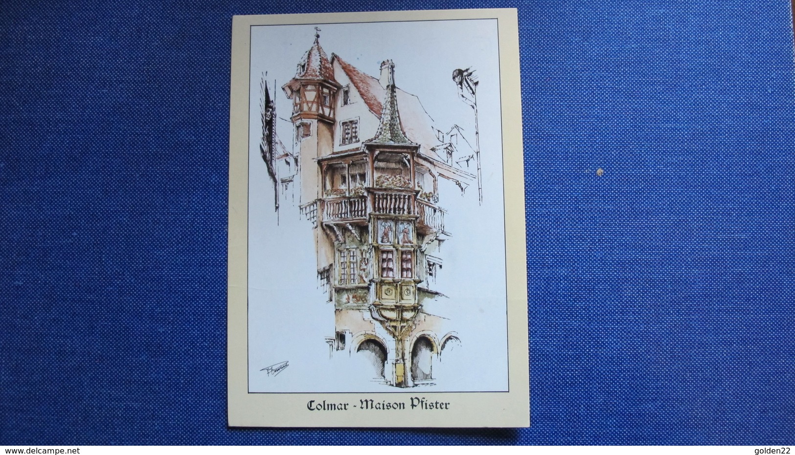 COLMAR. 2 CP. Dessins De M. Perreard: La Petite Venise Et Maison Pfister. - Colmar