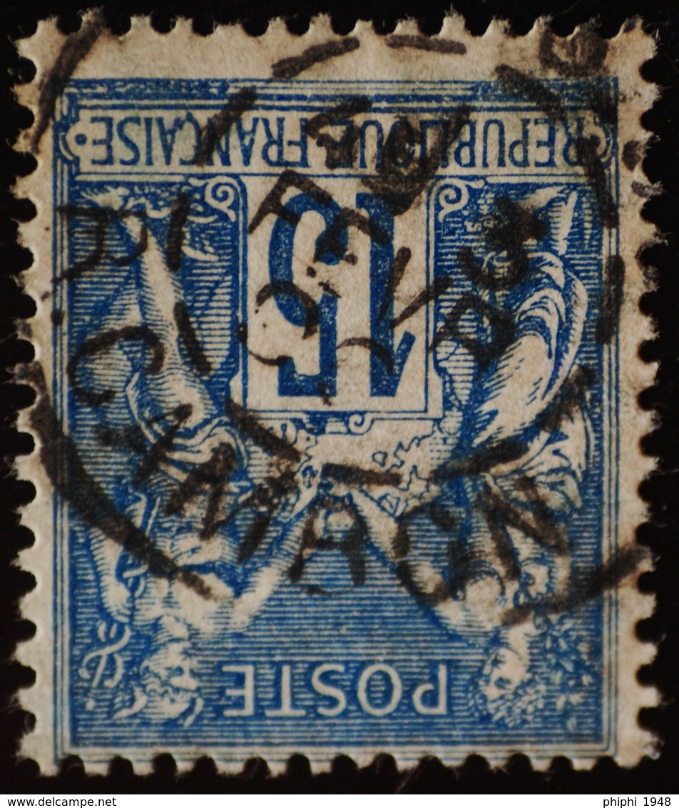 Sage N°90 Type Il O.(CAD) PARIS Rue Cambon 3 Févr 1890 ( Bur 35 ) - 1876-1898 Sage (Type II)