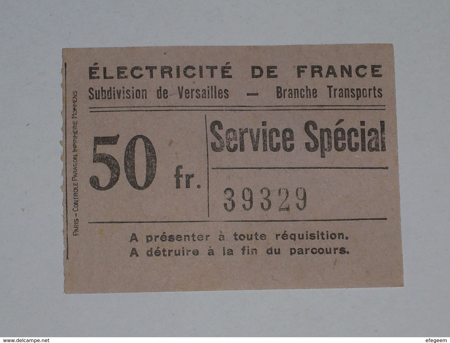 Ancien Ticket Omnibus, Autobus, Tramway, Ticket Metro. - Europa