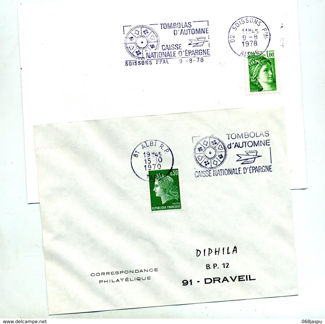 Lettre Flamme Albi Soissons Tombolas Caisse Epargne - Mechanical Postmarks (Advertisement)