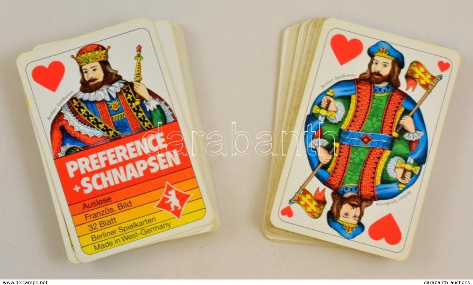2 Pakli Német Francia Kártya Snapszhoz, 64 Lap - Other & Unclassified