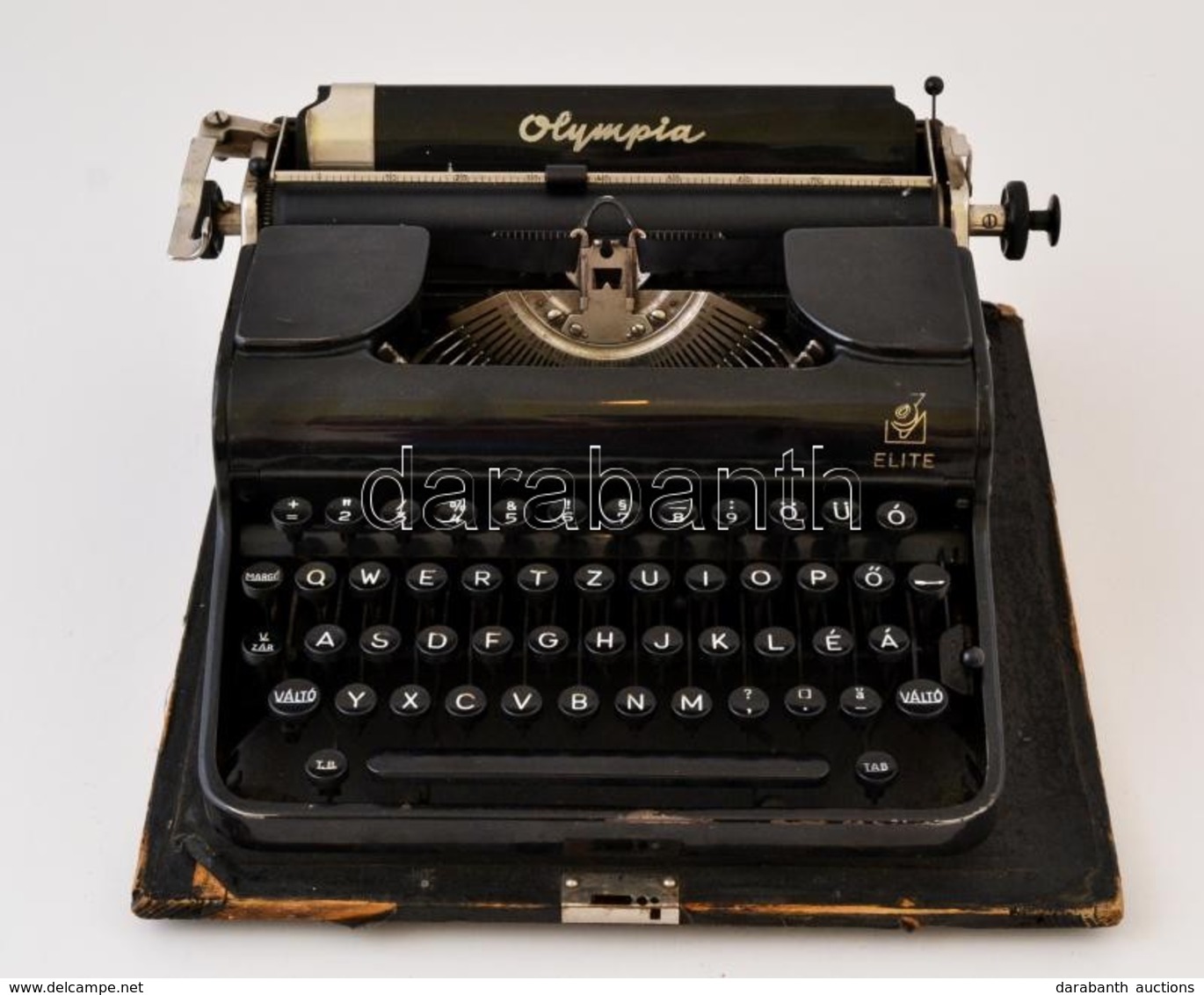 Régi Olympia írógép Dobozában, 34×34cm - Other & Unclassified