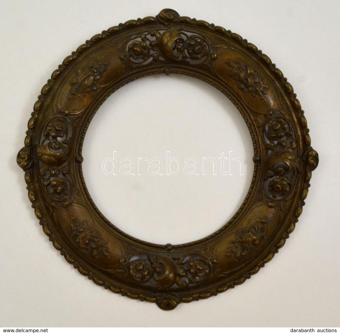 Cca 1900 áttört Kerek Bronz Keret, Két Rögzítő Csavar Hiányzik D:24,5 Cm (43 Cm) - Otros & Sin Clasificación