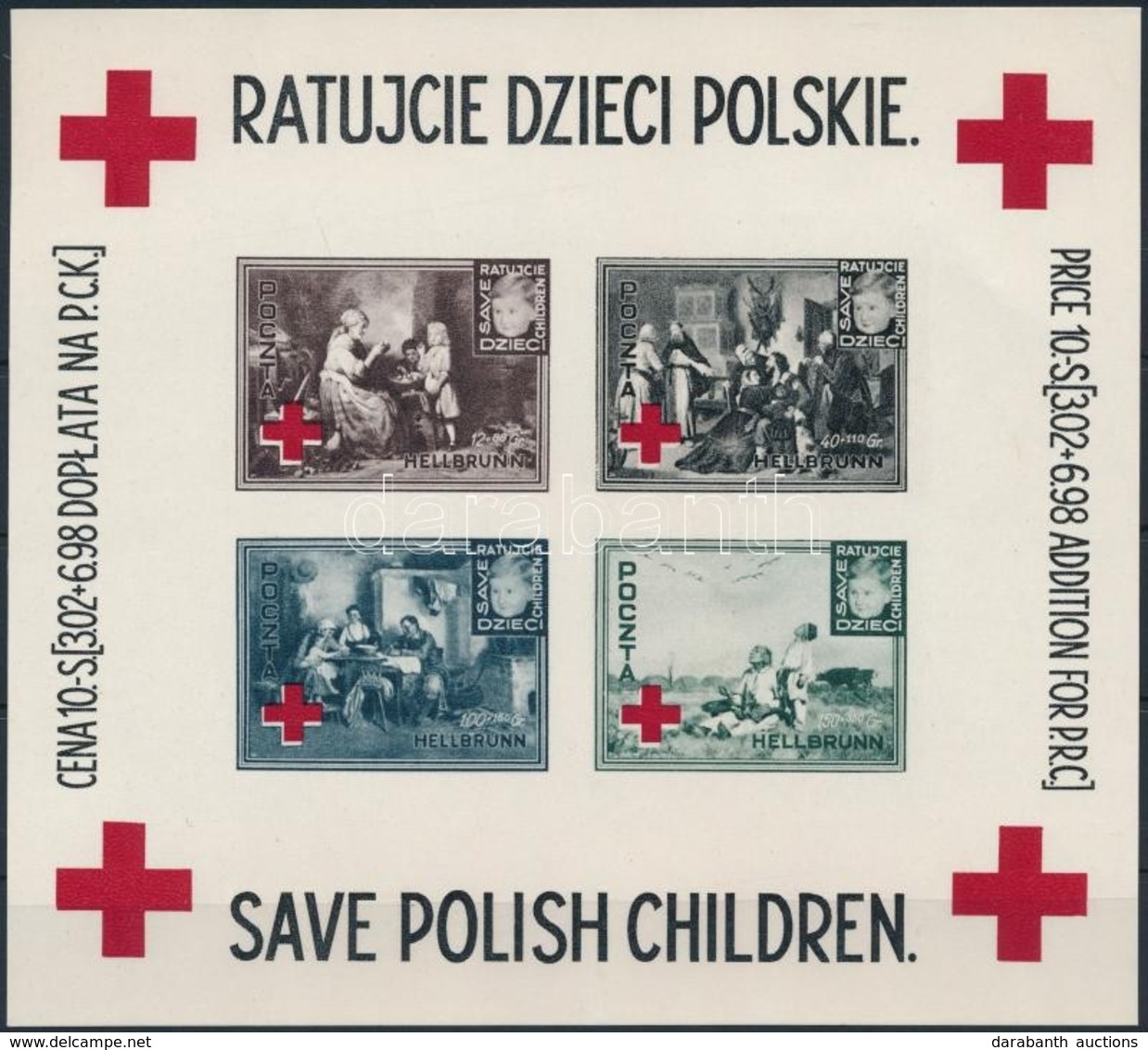 Lengyel Vöröskereszt Adománybélyeg Blokk - Unclassified