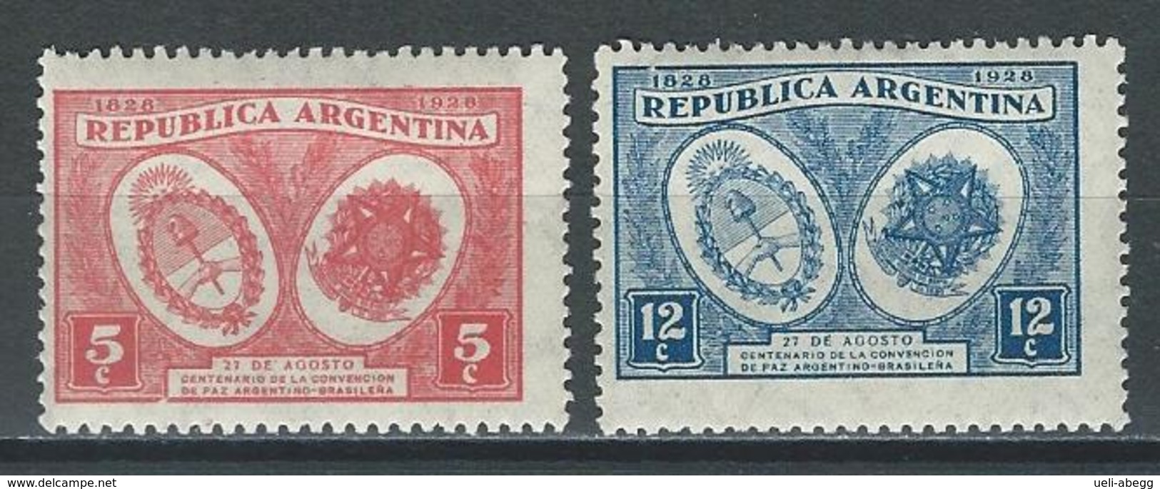 Argentina Mi 332-33, Sc 369-70  * MH - Ungebraucht