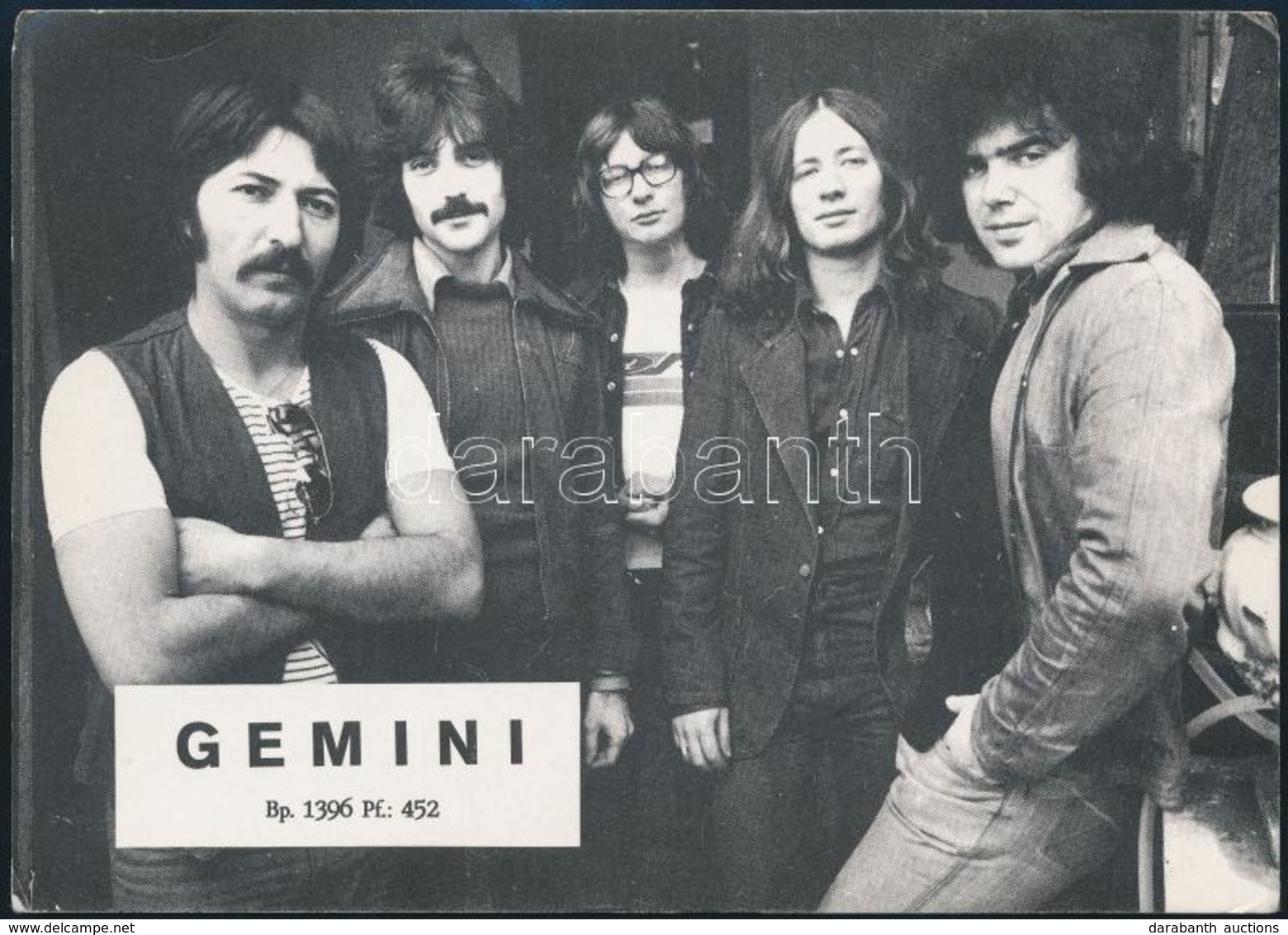 Cca 1970 A Gemini Együttes Tagjai által Aláírt Kép 16x11 Cm - Autres & Non Classés
