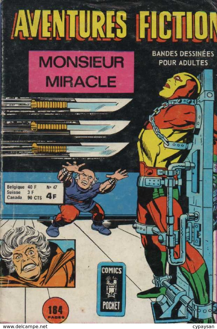 AVENTURES FICTION N° 47  BE AREDIT COMICS POCKET  09-1975 - Arédit & Artima