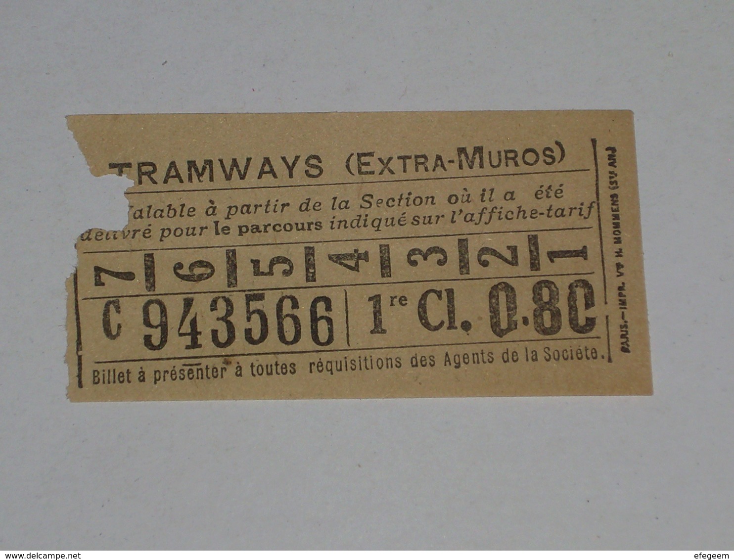 Ancien Ticket Omnibus, Autobus, Tramway, Ticket Metro. - Europa