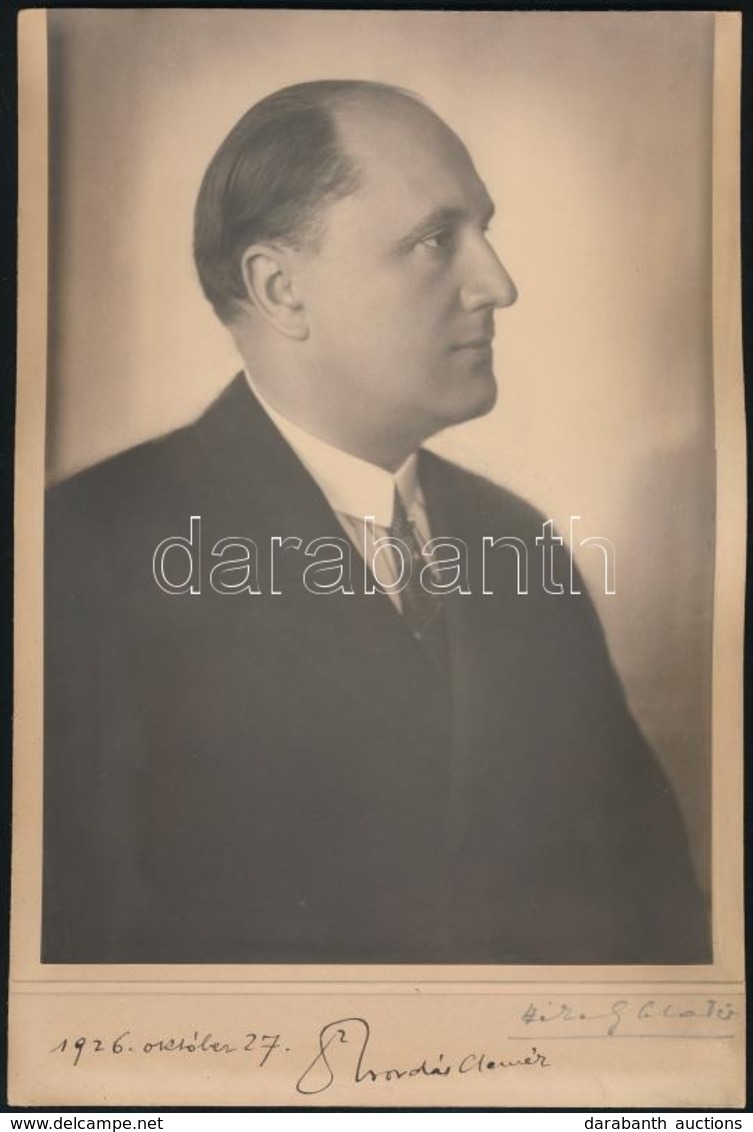 1926 Dr. Csordás Elemér Székesfőváros Tiszti Főorvosa, Magyar Királyi Egészségügyi Főtanácsos Portréja, Székely Aladár A - Other & Unclassified
