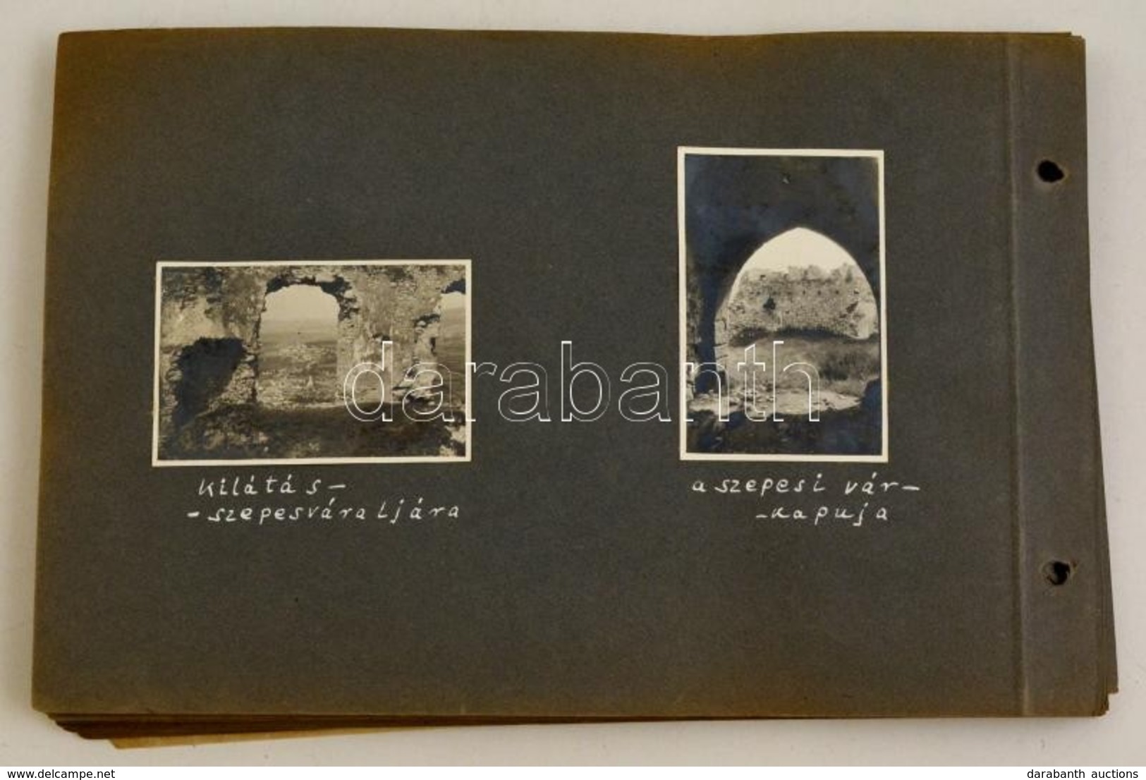 1931 Biciklivel A Tátrában és A Szepességben  Körbebicklizése. 58 Feliratozott Képet Tartalmazó Albumlapok / In The Tatr - Autres & Non Classés