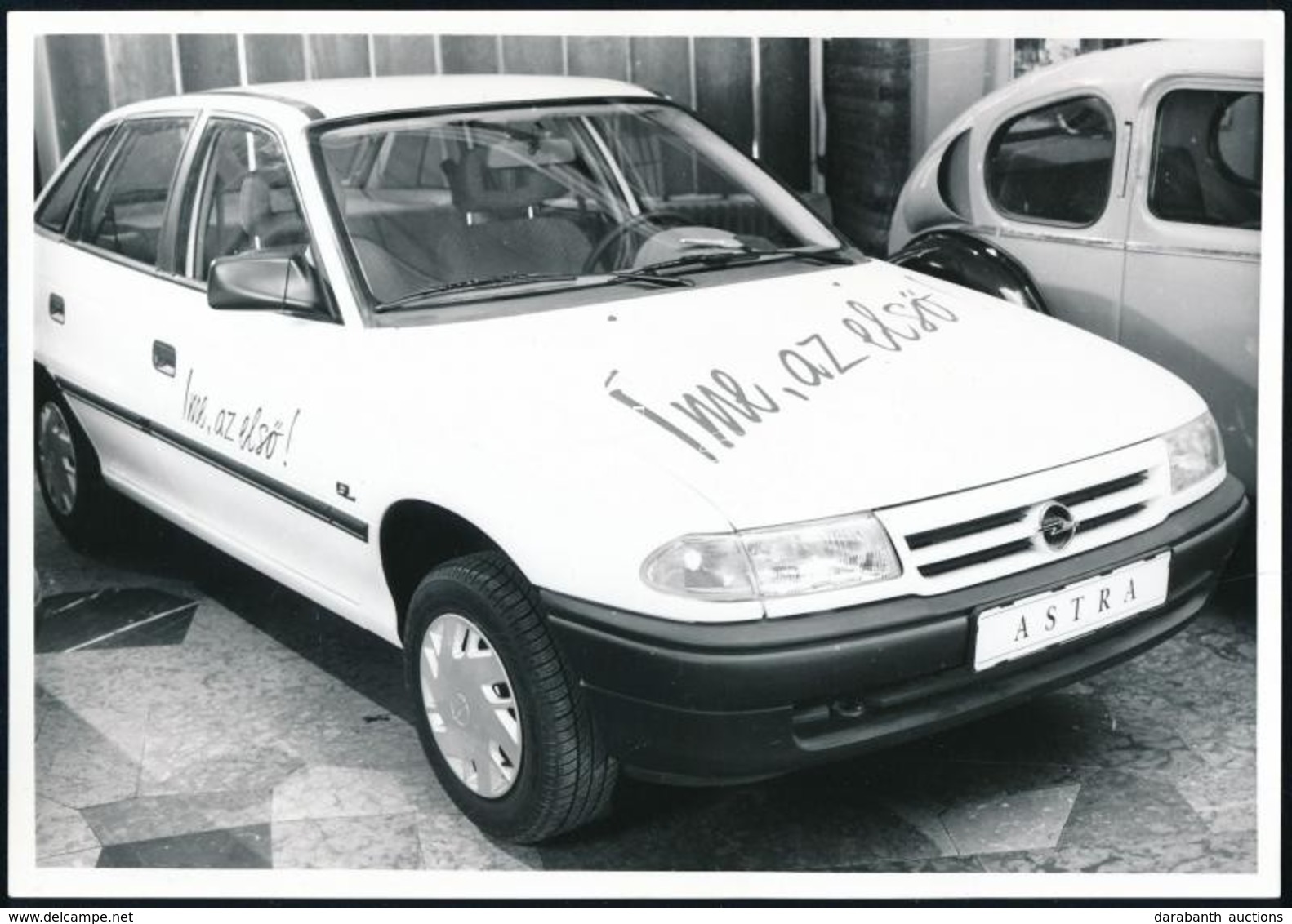 1992 'Íme, Az Első!' - Az Első Opel Astra Magyarországon, Fotó, 12,5×18 Cm - Autres & Non Classés