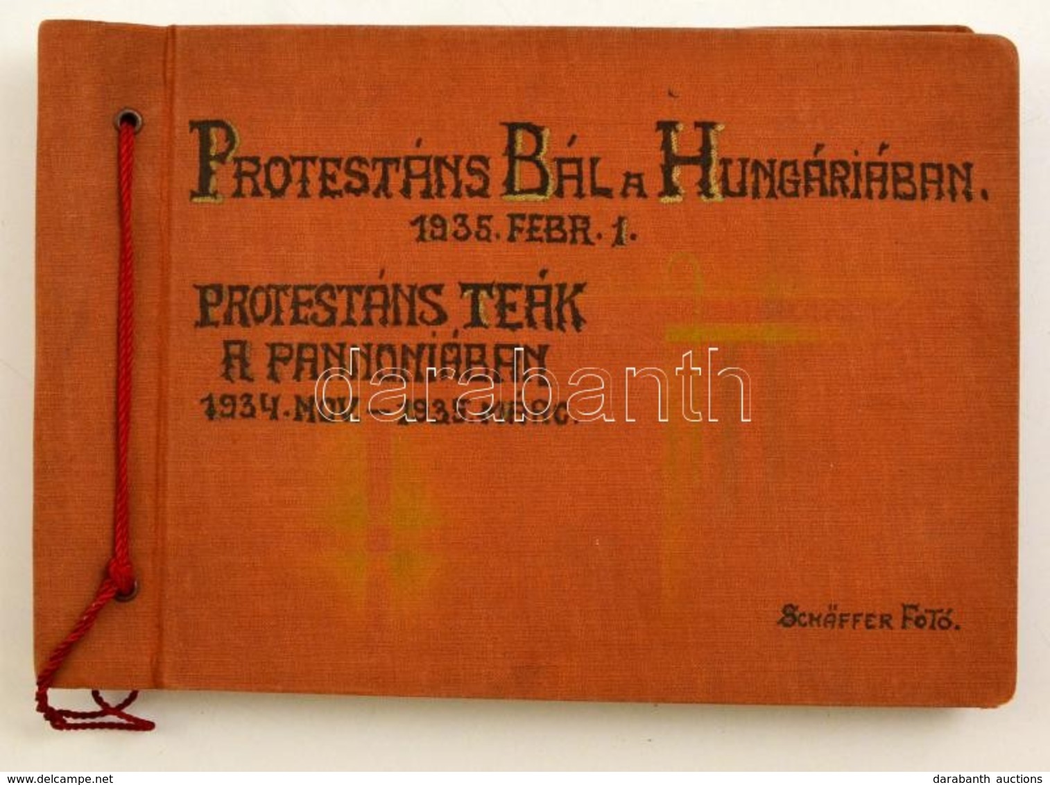 1934 és 1935 Budapest, Hungária Szálló, Protestáns Bál, Schäffer Fényképész 33 Db Vintage Fotója, Albumba Ragasztva, A P - Other & Unclassified