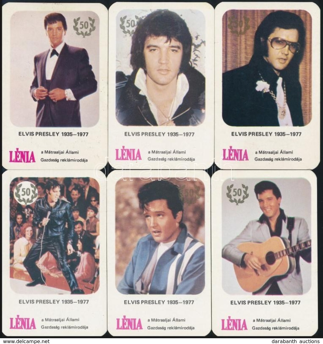 1985 Elvis Presley 12 Db Kártyanaptár. Hónapos Naptárak! / Monthy Calendars - Pubblicitari