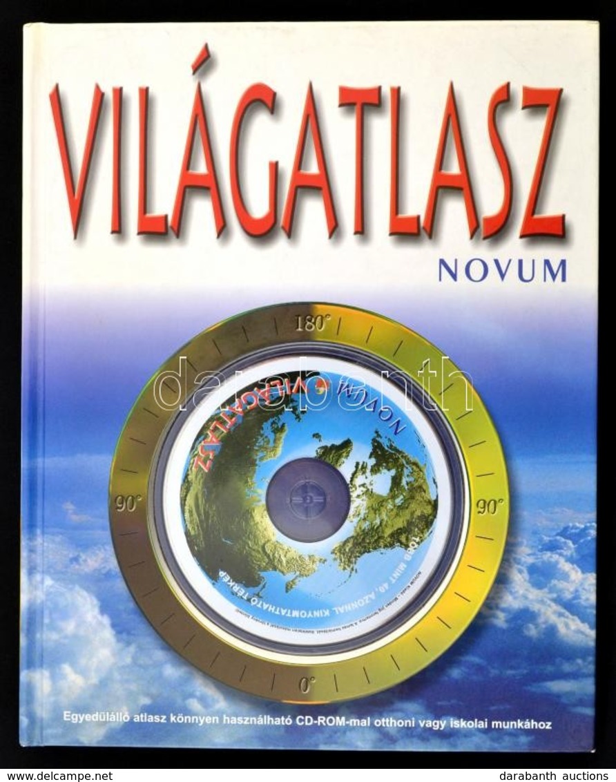 Világatlasz. 2004, Novum Kiadó. Kiadói Kartonált Kötés, CD-melléklettel, Jó állapotban. - Autres & Non Classés