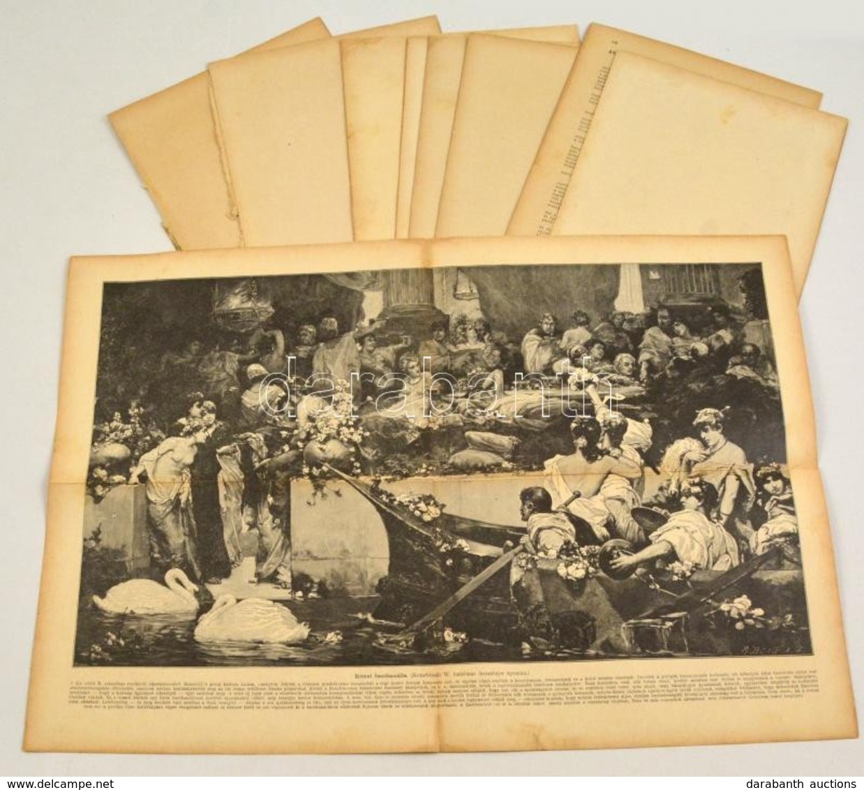 Cca 1900 9 Db Könyvillusztráció, Festményekről Készült Nyomatok, Különböző Méretben - Ohne Zuordnung