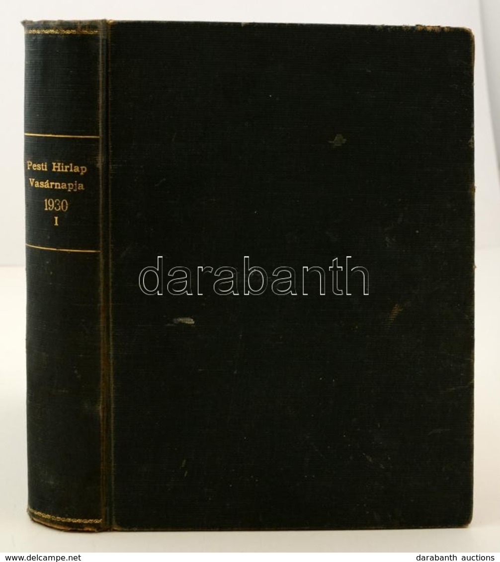 1930 Pesi Hírlap Vasárnapja 52. évfolyam 1-17. Számok, átkötött Egészvászon Kötés, Kissé Kopottas Borítóval. Jó állapotb - Unclassified