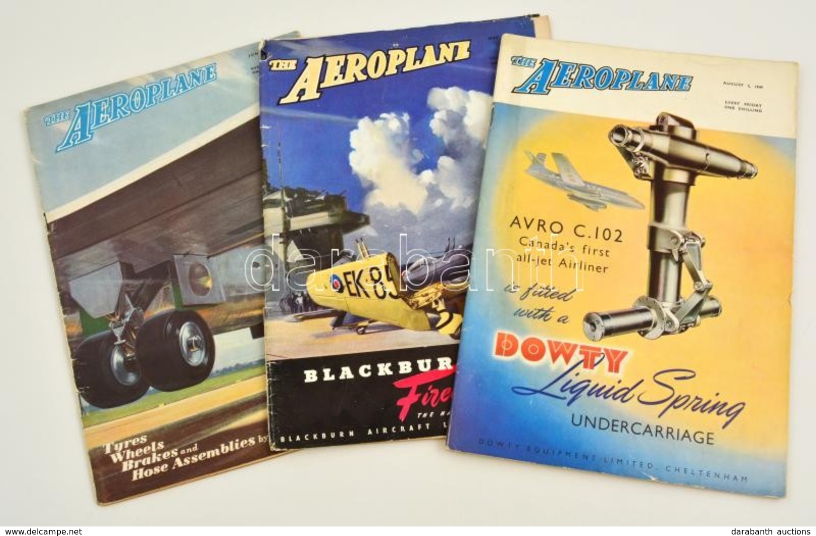 1949 3 Db Aeroplane Repülős újság / 3 Airplane Magazines - Non Classés