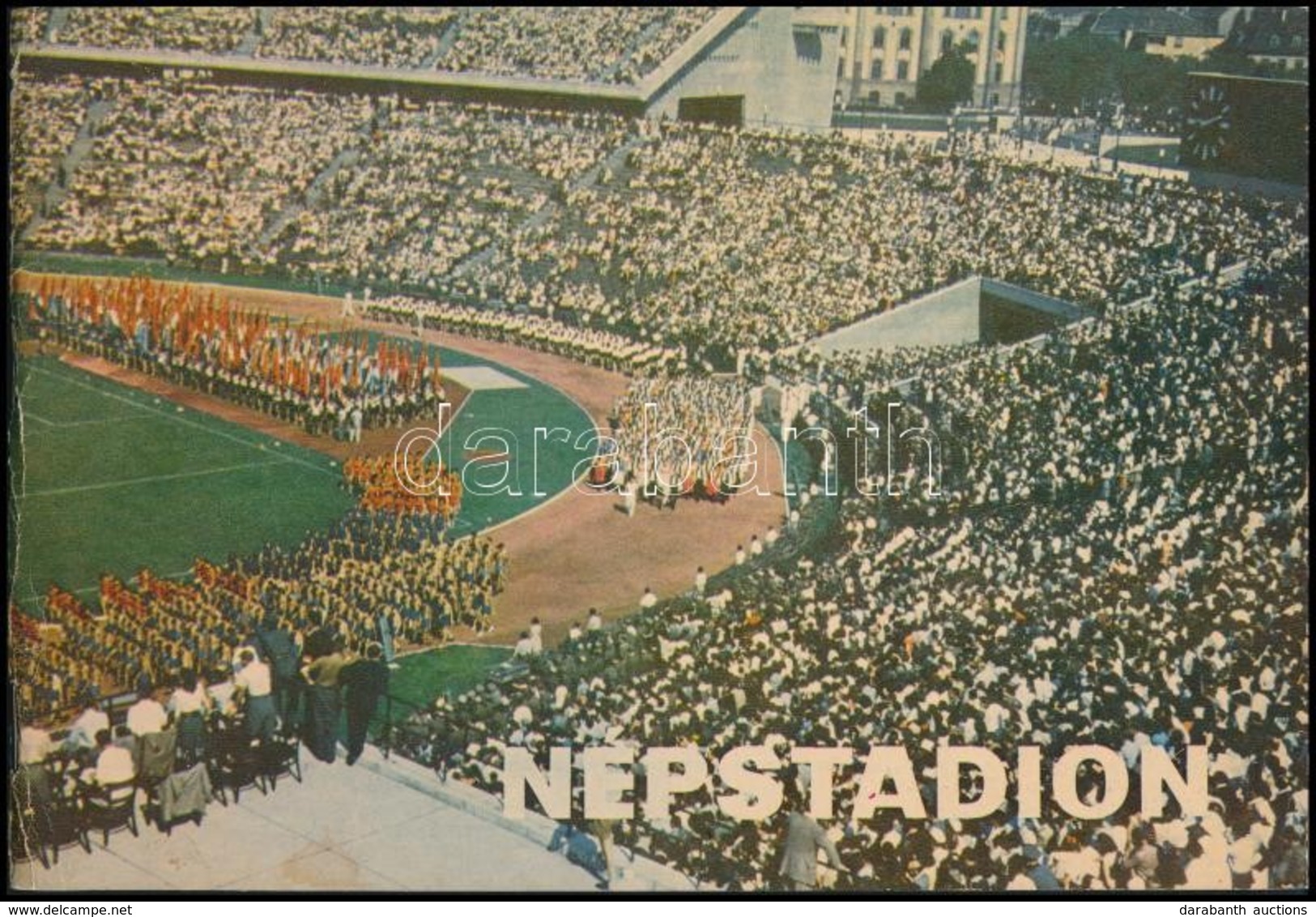 Cca 1976 A Népstadion építésének Történetét Bemutató Katalógus, Sok Képpel, Reklámokkal, 48p - Unclassified