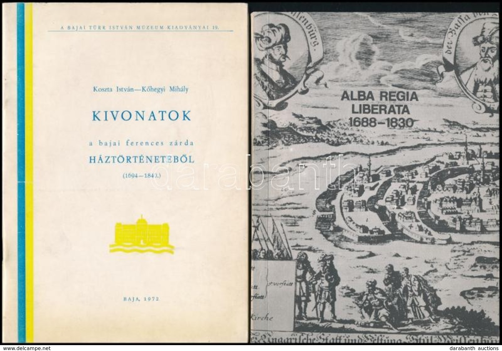 3 Db Történelmi Témájú Nyomtatvány_ Alba Regia Liberata 1688-1830; A Móricz Pál Emlékülés Anyagából; Koszta-Kőhegyi: Kiv - Sin Clasificación