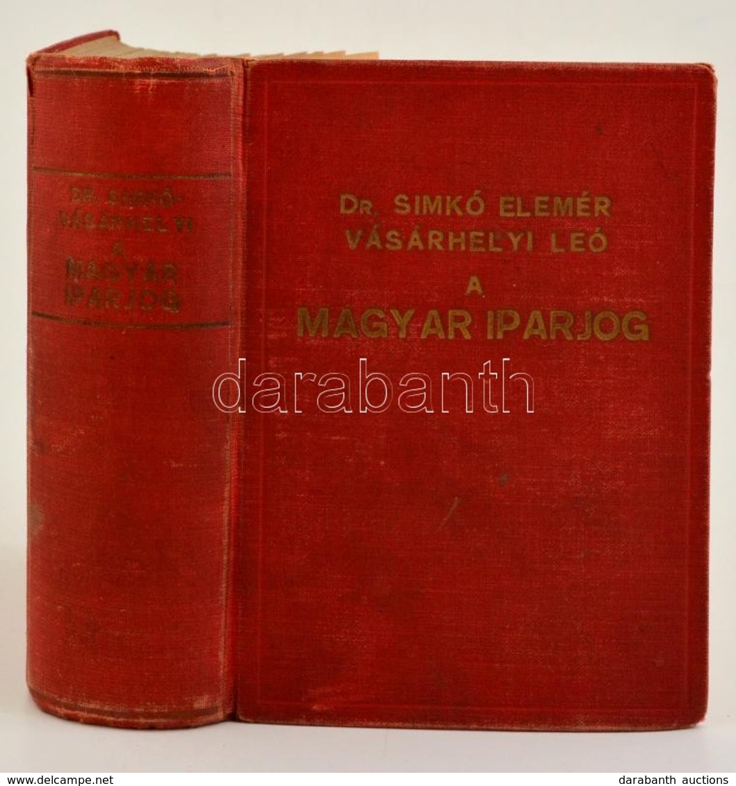 A Magyar Iparjog. Összeáll.: Simkó Elemér - Vásárhelyi Leó. Bp., 1940, Magyar Iparjog Kiadóhivatala. Vászonkötésben, Jó  - Ohne Zuordnung